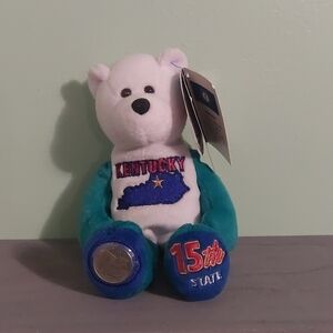 Kentucky State Quarter Coin Collectible Bear 2002